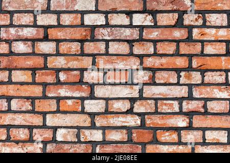 Textur der roten Ziegelwand Stockfoto