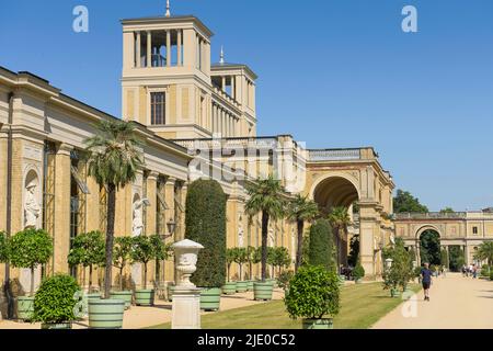 Orangery Palace, Schlosspark Sanssouci, Potsdam, Brandenburg, Deutschland Stockfoto