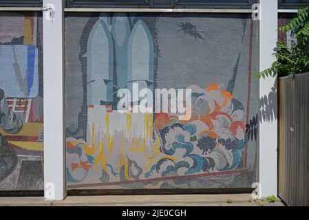 Mosaik, Rechenzentrum, Breite Straße, Potsdam, Brandenburg, Deutschland Stockfoto