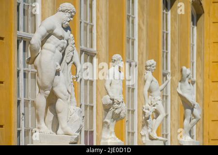 Figurengruppe, Neue Kammern, Schlosspark Sanssouci, Potsdam, Brandenburg, Deutschland Stockfoto