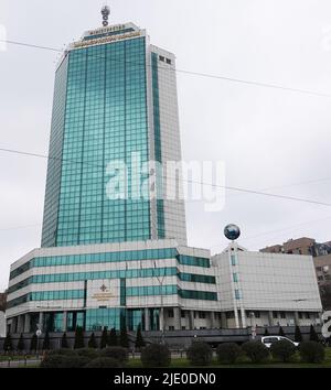 Kiew, Ukraine 28. November 2020: Bau des ukrainischen Infrastrukturministeriums im Zentrum von Kiew Stockfoto