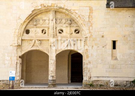 Die ehemalige königliche Abtei unserer Lieben Frau von Fontevraud oder Fontevrault, Departement Maine-et-Loire. Frankreich. UNESCO-Weltkulturerbe. Stockfoto