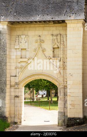 Die ehemalige königliche Abtei unserer Lieben Frau von Fontevraud oder Fontevrault, Departement Maine-et-Loire. Frankreich. UNESCO-Weltkulturerbe. Stockfoto