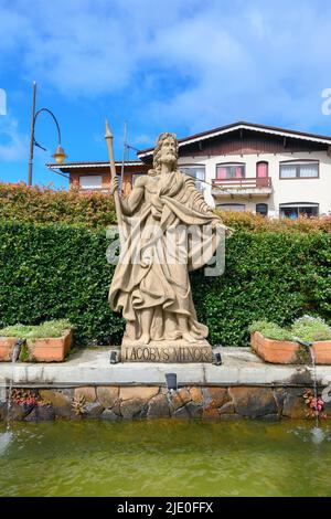 Gramado, RS, Brasilien - 17. Mai 2022: Denkmal von James dem Less, auf Sao Pedro Parish. Einer der zwölf Apostel Jesu. Foto 4 von 12. Stockfoto