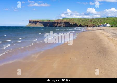 Yorkshire England saltburn am Meer England Rocky Beach Coast and Cliffs saltburn Beach North Yorkshire Redcar and Cleveland England gb Europa Stockfoto