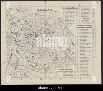 DEUTSCHLAND. Berlin. Stadtplan 1882 alte antike Kartenansicht Stockfoto