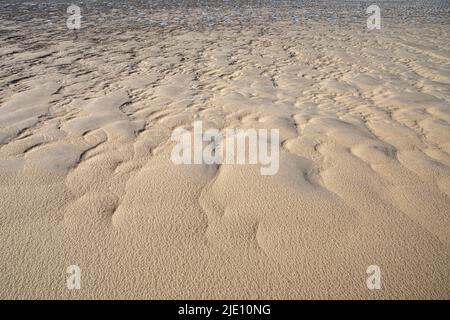 Sandmuster am Strand von Ardroil, Uig Bay, Isle of Lewis, Äußere Hebriden, Schottland Stockfoto