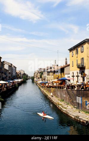Mailand, Mailänder Navigli. Stockfoto
