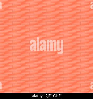 Hallo Herbst Festival orange bunte Backstein Wanddekoration abstrakten Hintergrund Tapete Muster Vektor Illustration Stock Vektor