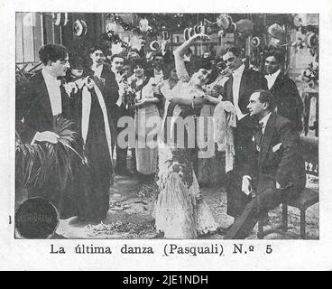 L'ultima danza (1914) - italienischer Stummfilm Stockfoto