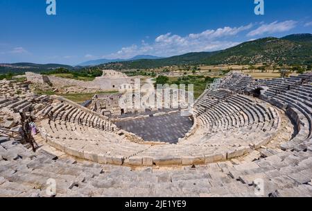 Theater, Überreste der antiken lykischen Stadt Patara, Türkei Stockfoto