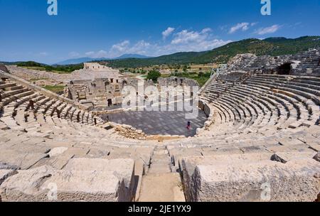 Theater, Überreste der antiken lykischen Stadt Patara, Türkei Stockfoto