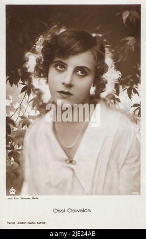 Porträt von Ossi Oswalda 004 - Deutsches weimarer Kino (1918 - 1935) Stockfoto