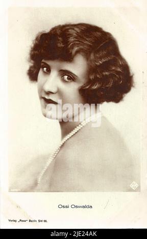 Porträt von Ossi Oswalda 009 - Deutsches weimarer Kino (1918 - 1935) Stockfoto