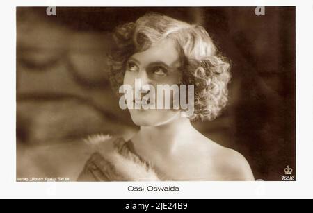 Porträt von Ossi Oswalda 002 - Deutsches weimarer Kino (1918 - 1935) Stockfoto