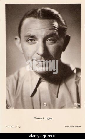 Porträt von Theo Lingen 001 - Filmstar des Deutschen Dritten Reiches Stockfoto