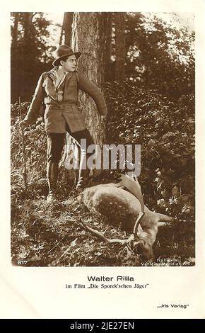 Porträt von Walter Rilla in die Sporck'schen Jäger (1927) - Deutsches weimarer Kino (1918 - 1935) Stockfoto