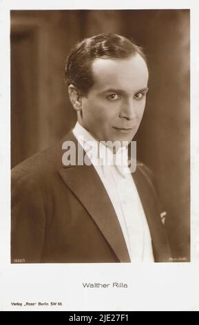 Porträt von Walter Rilla 002 - Deutsches weimarer Kino (1918 - 1935) Stockfoto