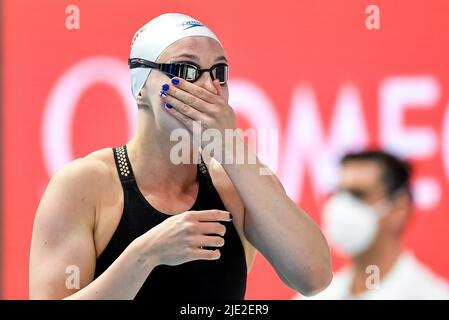 Budapest, Ungarn. 24.. Juni 2022. KIVIRINTA Veera FIN50m Freistil Frauen Halbfinale Schwimmen FINA 19. World Championships Budapest 2022 Budapest, Duna Arena 24/06/22 Foto Andrea Staccioli/Deepbluemedia/Insidefoto Kredit: Insidefoto srl/Alamy Live News Stockfoto