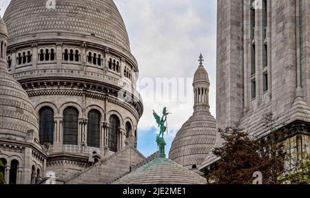 Basilika Sacré-Cœur im Arrondissement 18.. Paris, Frankreich. 05/2009 Stockfoto