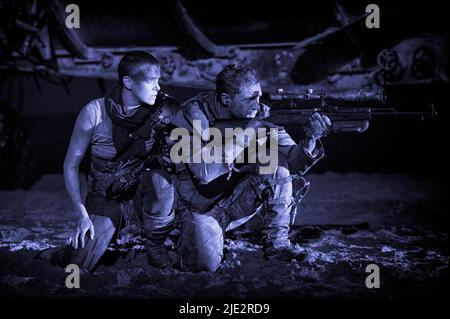 CHARLIZE THERON, Tom Hardy, MAD MAX: FURY ROAD, 2015 Stockfoto