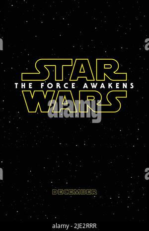 FILMPLAKAT, STAR WARS: EPISODE VII - DIE MACHT ERWACHT, 2015 Stockfoto