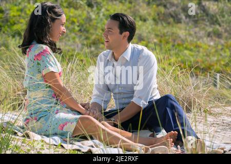 OONA CHAPLIN, JACK HUSTON, die längste Fahrt, 2015 Stockfoto