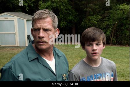 THOMAS HADEN CHURCH, JOSH WIGGINS, MAX, 2015 Stockfoto