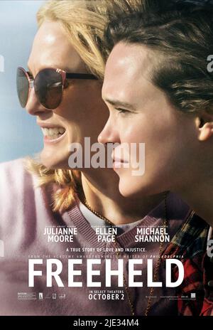 JULIANNE MOORE, ELLEN PAGE POSTER, FREEHELD, 2015 Stockfoto