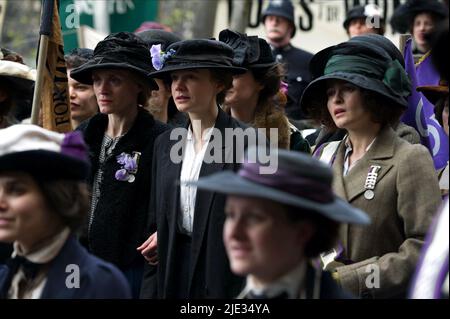 ANNE-MARIE DUFF, Carey Mulligan, Helena Bonham Carter, FRAUENRECHTLERIN, 2015 Stockfoto