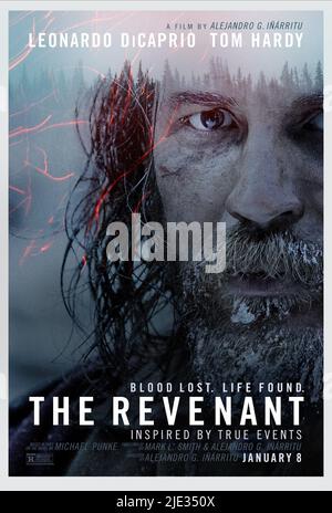 TOM HARDY POSTER, THE REVENANT, 2015 Stockfoto