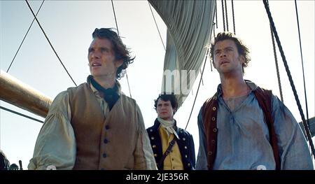 CILLIAN MURPHY, Benjamin Walker, CHRIS HEMSWORTH, IM HERZEN DES MEERES, 2015 Stockfoto