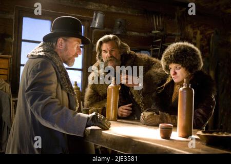 TIM ROTH, Kurt Russell, Jennifer Jason Leigh, die die hasserfüllten ACHT, 2015 Stockfoto