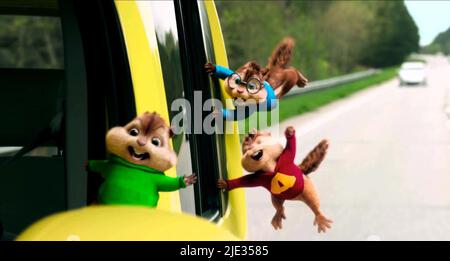 THEODORE, Alvin, Simon, Alvin und die Chipmunks: DER CHIP, 2015 Stockfoto