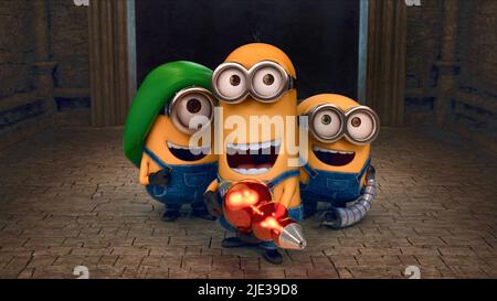 STUART,KEVIN,BOB, SCHERGEN, 2015 Stockfoto