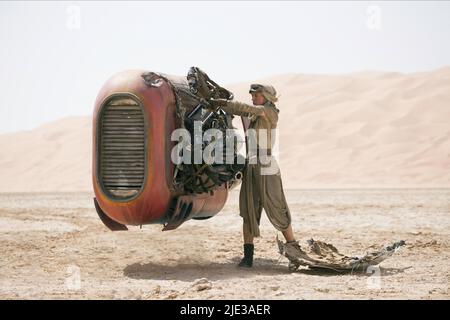 DAISY RIDLEY, Star Wars: Episode VII - Die weckt, 2015 KRAFT Stockfoto