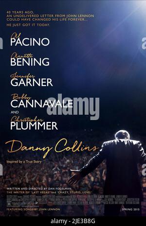 AL PACINO FILMPOSTER, DANNY COLLINS, 2015 Stockfoto