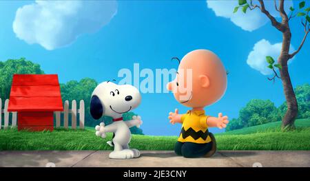 SNOOPY,BROWN, SNOOPY UND CHARLIE BROWN: DER PEANUTS-FILM, 2015 Stockfoto