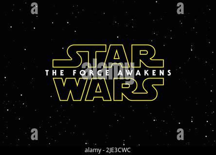 FILMPLAKAT, STAR WARS: EPISODE VII - DIE MACHT ERWACHT, 2015 Stockfoto