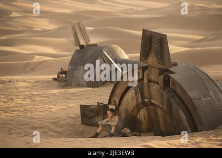 DAISY RIDLEY, Star Wars: Episode VII - Die weckt, 2015 KRAFT Stockfoto