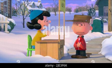 VIOLET, BROWN, SNOOPY UND CHARLIE BROWN: DER ERDNÜSSE-FILM, 2015 Stockfoto