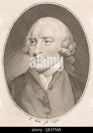 Porträt von Henry Dundas, 1. Viscount Melville, Druckerei: Johann Friedrich Bolt, (auf Objekt erwähnt), Berlin, 1796, Papier, H 163 mm - B 93 mm Stockfoto