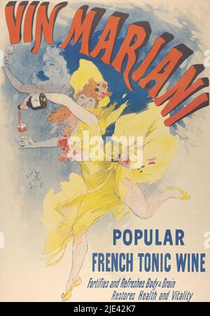 Vin Mariani, 1894, Jules Chéret, 1894, Jules Chéret, 1894, l 1243 × w 872 Stockfoto