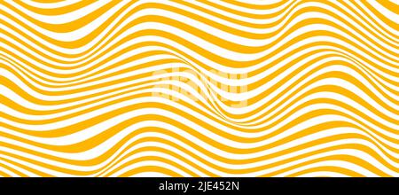 Verzerrter 3D-l-Hintergrund. Abstrakter Zeilenhintergrund. Optische Vektordarstellung Stock Vektor