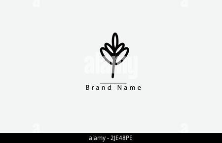 Blumen Vektor Logo Design Stock Vektor