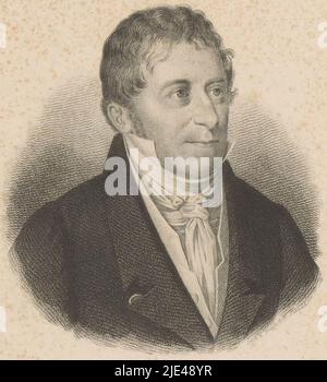 Porträt von Friedrich August Schulze, Wenzel Pobuda, 1807 - 1907, Druckerei: Wenzel Pobuda, 1807 - 1907, Papier, Stahlstich, H 138 mm - B 87 mm Stockfoto