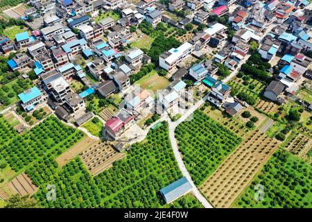 Guangxi Karte von Rongan Countryside zeigen Stockfoto