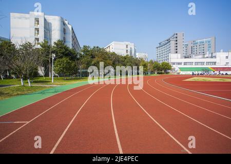 Zhejiang ningang yinzhou und Hochschulpark Universitätscampus Stockfoto