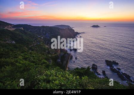 Zhejiang zhoushan shengsi Insel Bucht Küste Meereslandschaft Stockfoto