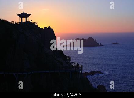 Zhejiang zhoushan shengsi Insel Bucht Küste Meereslandschaft Stockfoto